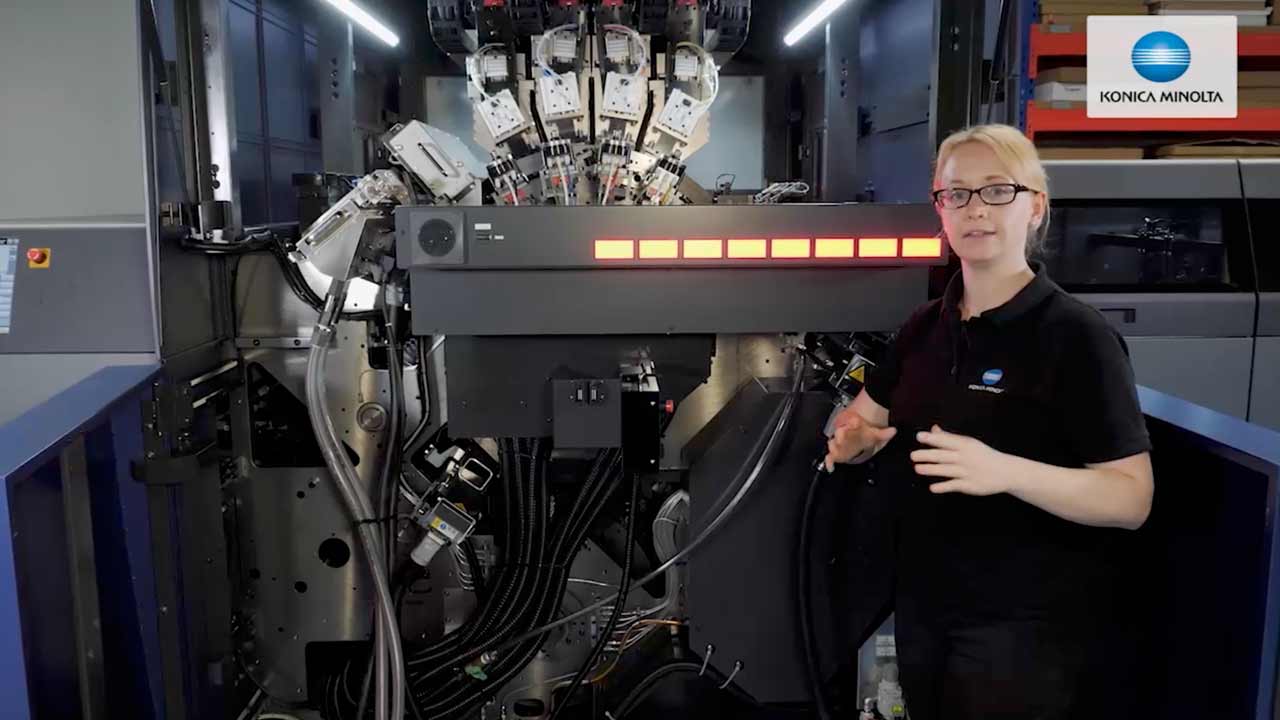 Konica Minolta Produktvideo für die Messe Drupa